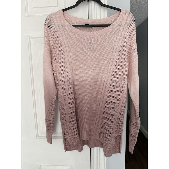 NWT Lot X 2 Lightweight Eyelet Sweaters Sz Med American Eagle Banana Republic - Picture 4 of 14